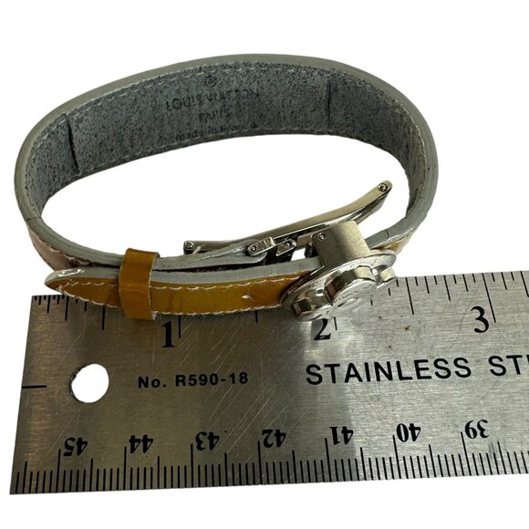 Louis Vuitton Millennium Wish Wrap Bracelet Monogram Patent Leather Brown SNO999 - Picture 8 of 8